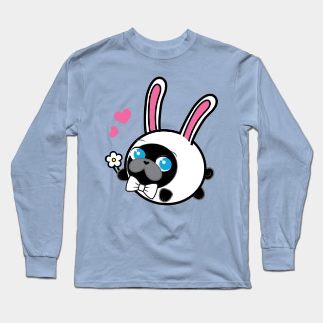 Poopy the Pug Puppy - Easter Long Sleeve T-Shirt by Poopy_And_Doopy